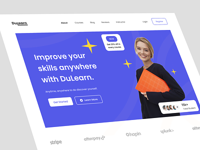 Dulearn - Online Learning Landing Page