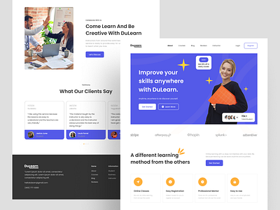 Dulearn - Online Learning Landing Page by Momon for Hatypo Studio on ...