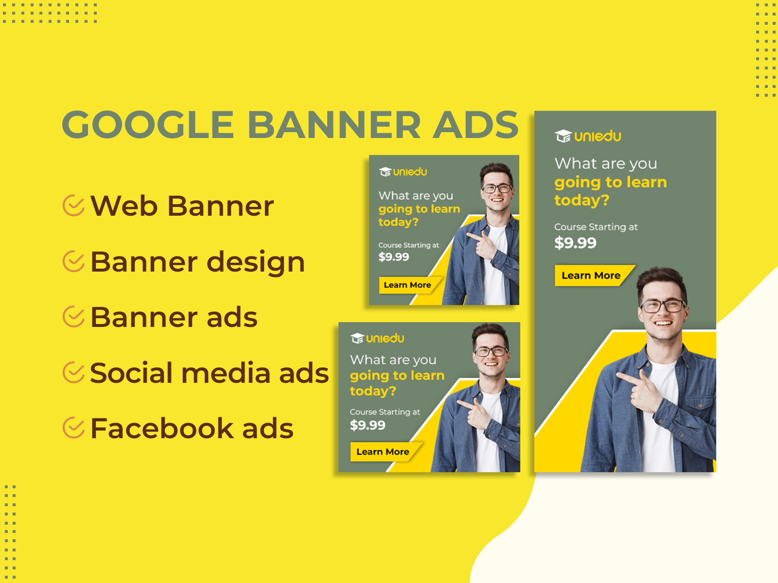 Google Banner Ads Display Ads by Jahirul Islam on Dribbble