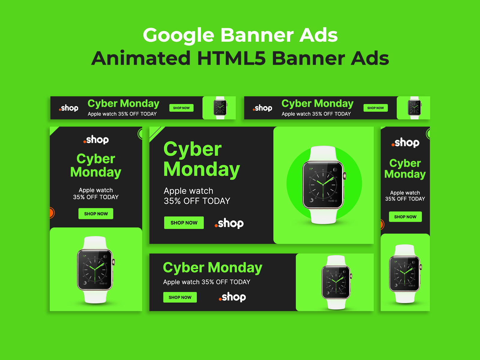 Google Banner Ads Animated HTML5 Banner Ads by Jahirul Islam on Dribbble