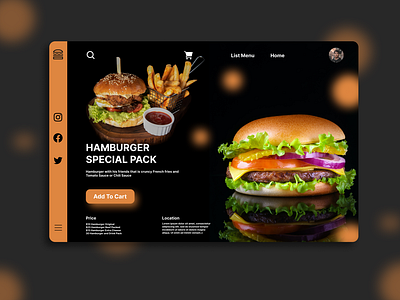 Hamburger Landing Page