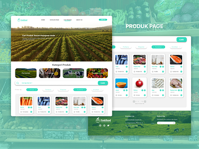 Produk Page Web Application FreshFood