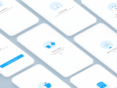 Empty state series#1 blue emptystate illustration ios mobile onboarding ui ux