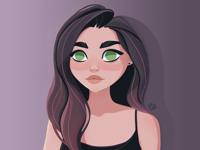 Stylized digital portrait digital illustration illustration portrait stylized portrait