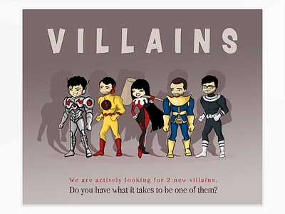 villains anime cartoons characters illustration photoshop poster team villains