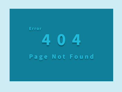 404 page Daily UI Challenge 008