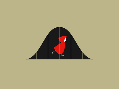 Little Red Riding Hood character debut design illustration minimal minimalist