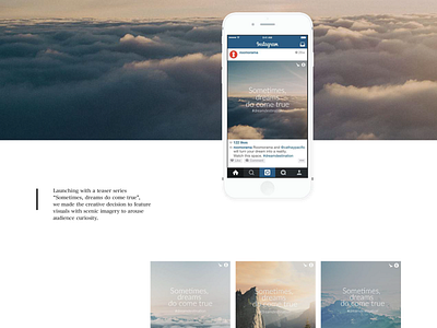 Cathay Pacific Dream Destination Teasers clean contest instagram marketing minimalist simple teasers travel