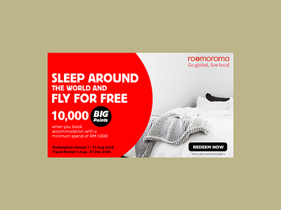 Sleep Around And Fly For Free copywriting marketing campaign travel