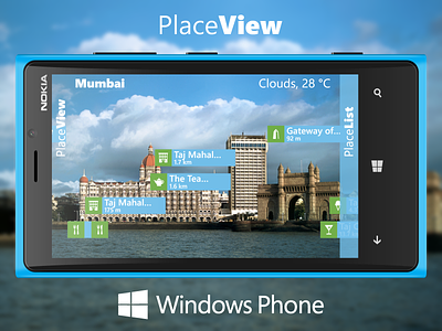 PlaceView for Windows Phone app augmented placeview reality windows phone