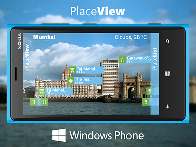 PlaceView for Windows Phone app augmented placeview reality windows phone