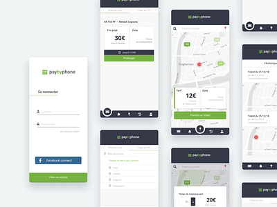paybyphone app login mobile parking app payment tickets ui ui design ux ux design