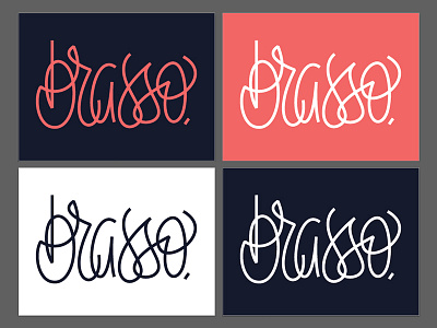 Brasso brush illustrator lettering ligature line type typography vector