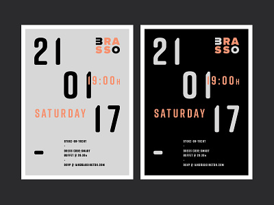 Brasso 30 Posters birthday design layout party poster type