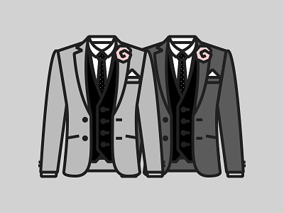 Outfit blazer icon illustration jacket suit wedding