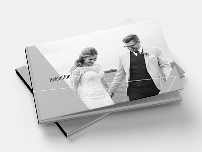 Wedding Album Front Cover design geometric hardback layout mockup wedding wedding album