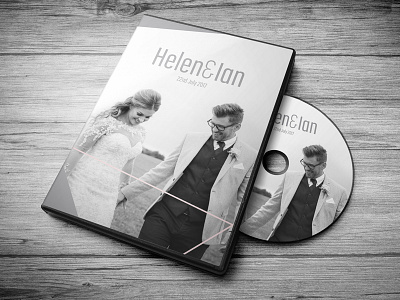 Wedding DVD Cover cover dvd geometric grey marriage mockup wedding wedding dvd