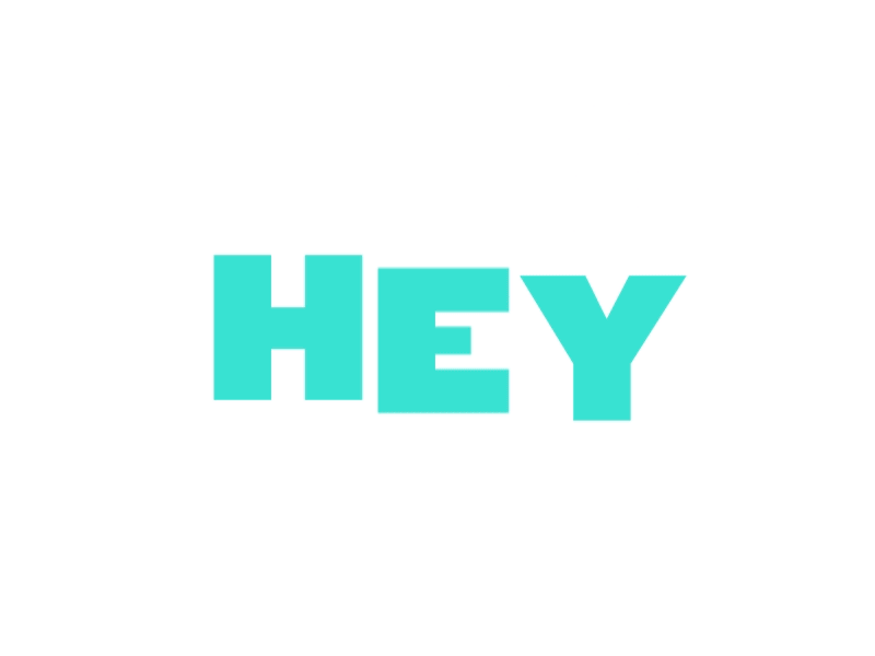Hey There! after effects animated animated type animation hey hey there motion motion graphics type typography