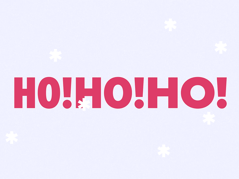 Ho Ho Ho! after effects animate animation christmas gif ho ho ho motion santa snow type