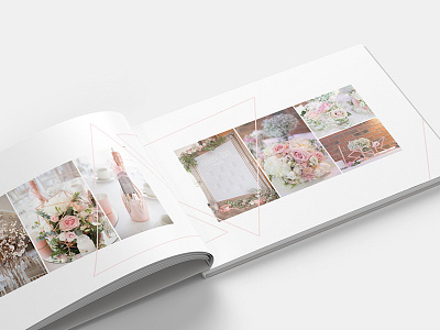 Wedding Album album blush design geometric layout marriage photography triangle wedding