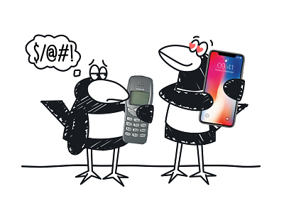 What Magpies Want birds design illustration illustrator iphone love magpie magpies nokia phones sketch