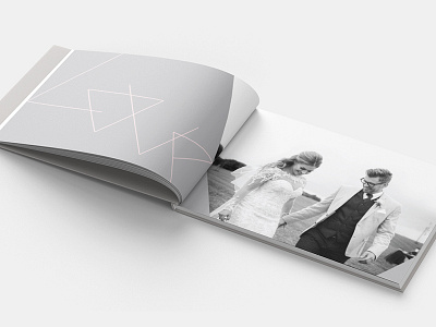 Wedding Album Centrefold album centrefold design geometric hardback layout love mockup type wedding wedding album