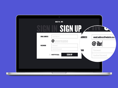 Daily UI 001 001 challenge dailyui design interface macbook mockup sign up ux