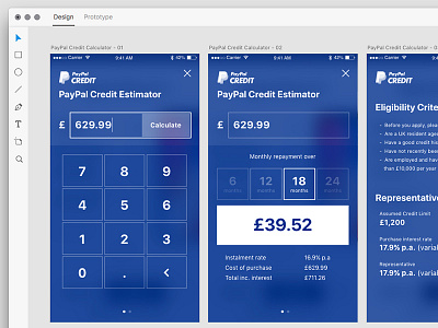 Daily UI 004 004 app calculator challenge dailyui design interface mockup paypal ux xd