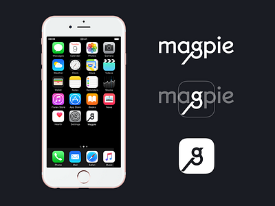 Daily UI 005 - Magpie App Icon 005 app bird dailyui icon ios iphone logo magpie mockup
