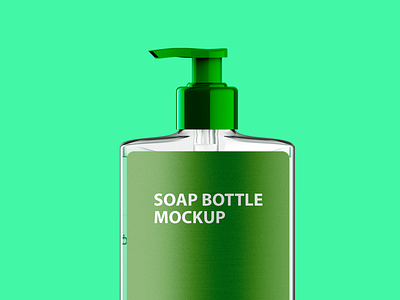 Free Soap Bottle Mockup PSD Template presentation