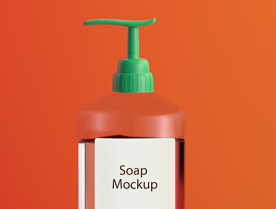 Soap Bottle Mockup PSD Template mockup packaging sanitizer soap bottle mockup psd template