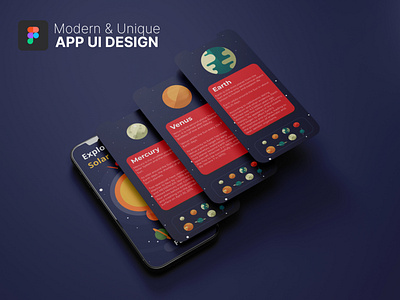 Modern & Unique Mobile App Design app app design design figma mobile app ui vector