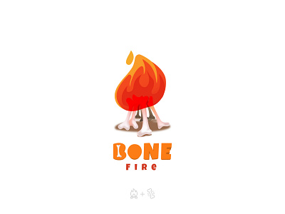 Bone Fire logo animation appconcept art design illustrator logo ui ux vector web