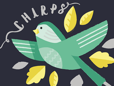Little Birdy bird chirp design font free illustration illustrator lettering type typeface vector yes