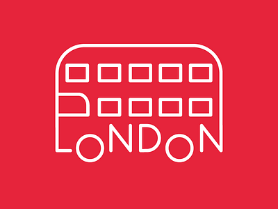 London Baby ai bus design illustration lettering london on type vector wheels words