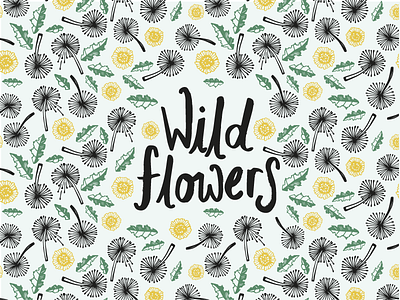 Wildflowers or Weeds... ai art design drawing floral flower illustartor illustration pattern print weed