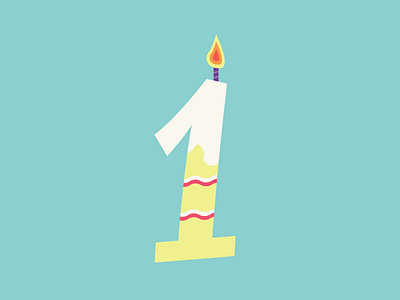 Cake Candle birthday cake candle card celebrate design greetings illustration slice vector