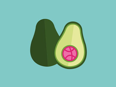 Two Invites! avo avocado chop drafted dribbble invite join suprise two