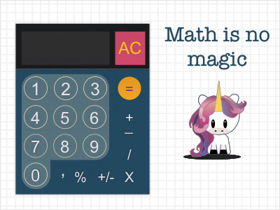 NOT so magical calculator 004 calculator dailyui sketch utilities vector