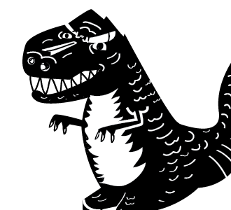 Trexasaurus doodle