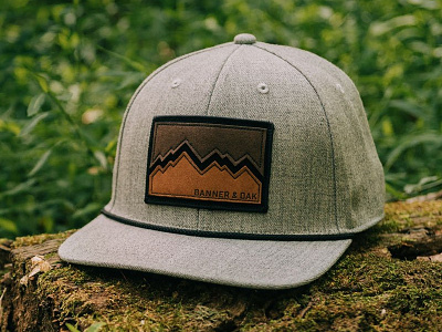 Banner & Oak - Peak Hat camping explore hat hiking mountains outdoors patch