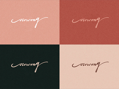 cocowong color matching handwriting name