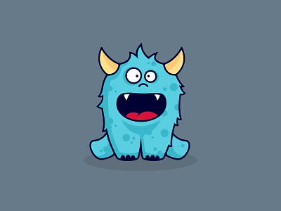 Babay babay cute horns illustration monster southpaw
