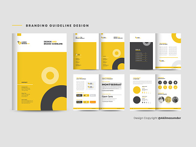 Branding guideline template design