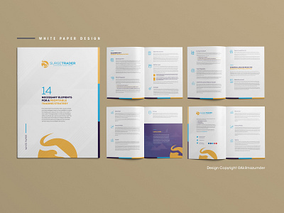 Trading Strategy White Paper Design adobe indesign agenda document booklet brochure brochure document corporate design handout illustration print design strategy trading white paper white paper design