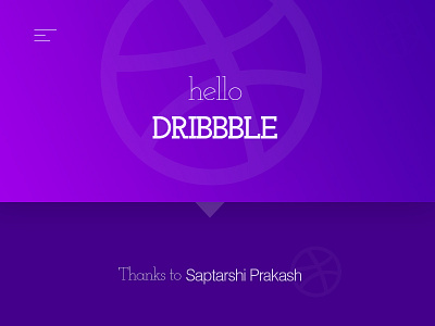 Hello Dribbble | 1st Shot graphic design print design thankful post ui design