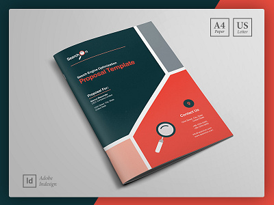 SEO Proposal Template branding design brochure design corporate proposal print design promotional material design seo proposal