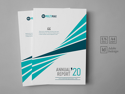 Clean Pro Annual Report Template agenda document annual report annual review booklet brochure corporate design