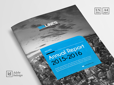 Clean Annual Report Template agenda document annual report annual review booklet brochure corporate design