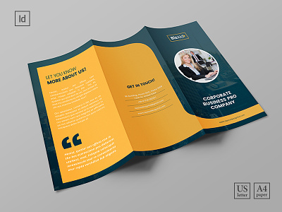 Tri-Fold Brochure For corporates business consulting corporate creative eductaion email marketing handout marketing tri fold brochure university web design